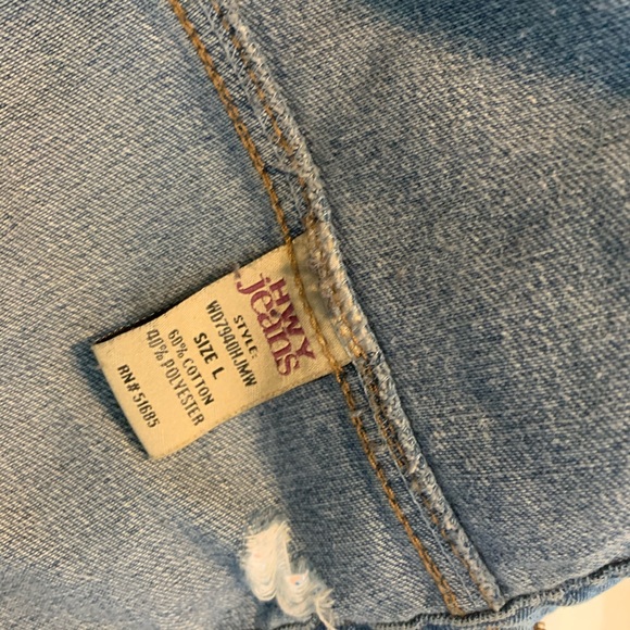 Highway Jeans Denim Jacket Painted & Distressed L - Picture 7 of 16